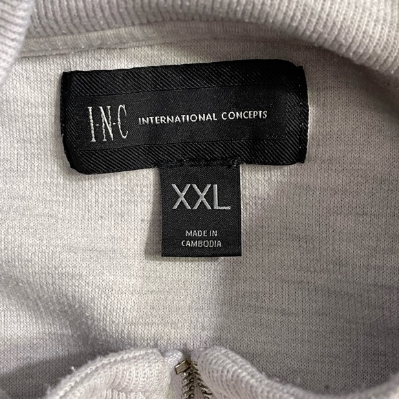 INC International Concepts Sweater w/ Zipper - Picture 6 of 13